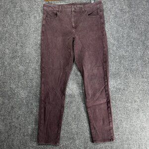 American Eagle Outfitters  Womens 14 High Rise Jegging Purple Cotton Stretch
